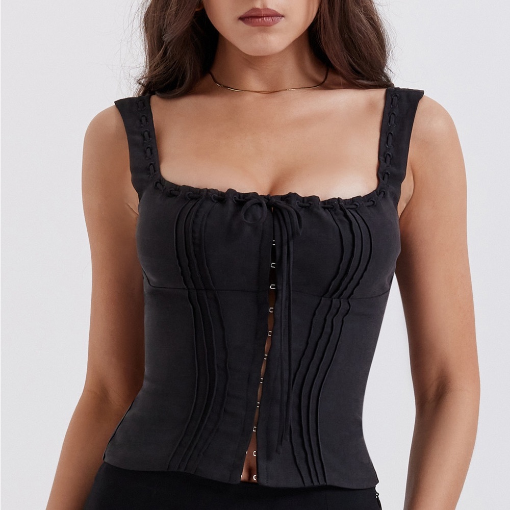 House of CB - Chicca Square Neck Corset Top